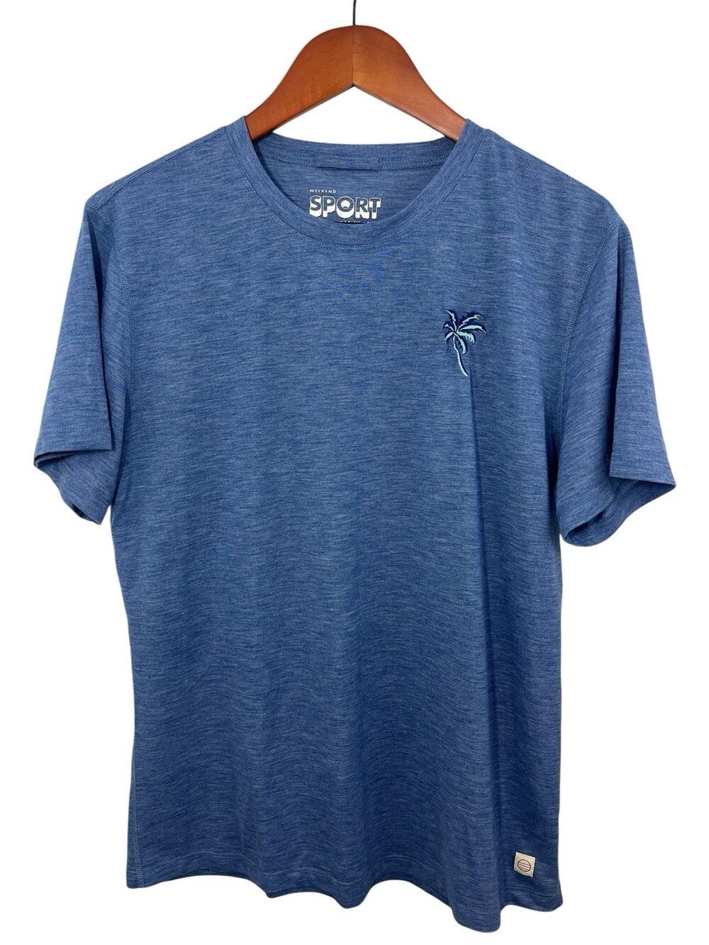 Marine Layer Shirt Mens Medium Blue Weekend Sport Palm Tree Graphic Tee T-shirt